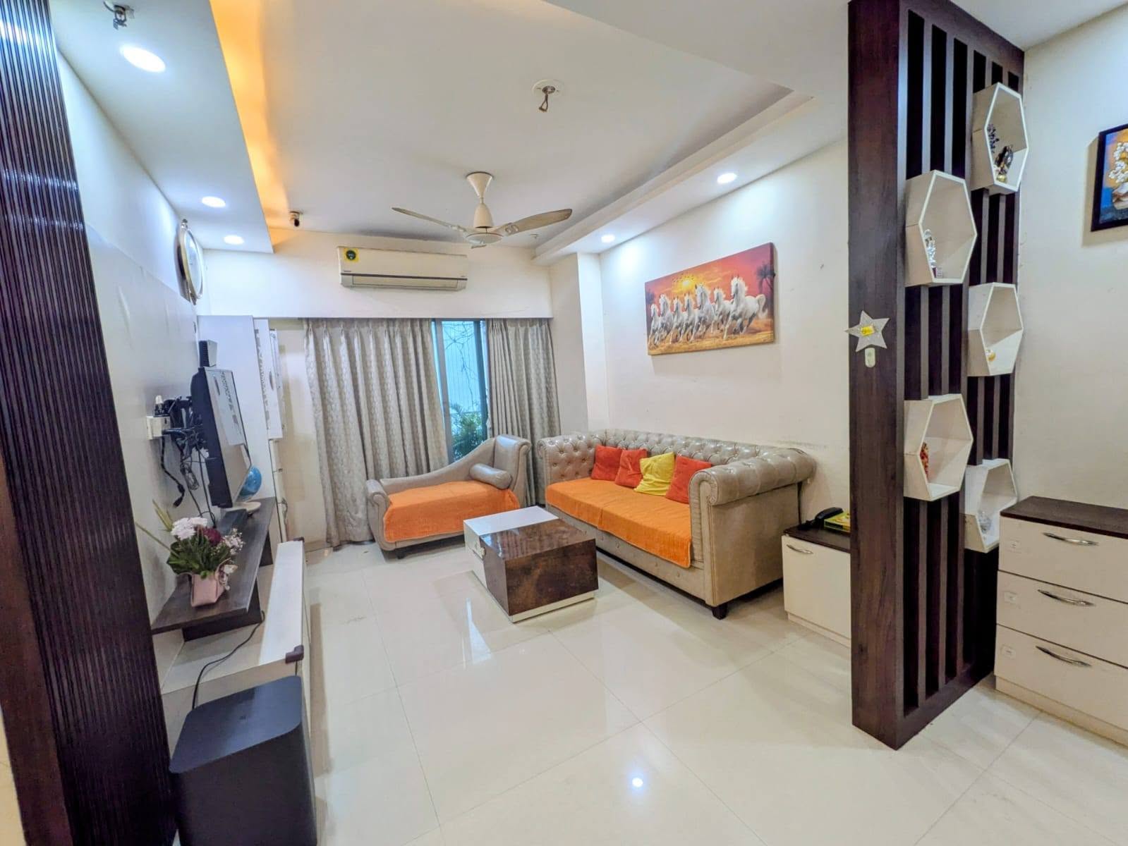 Furnished 2BHK flat for rent at Mayfair The View, Vikhroli West