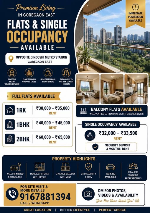 Premium Flats Available – Goregaon East