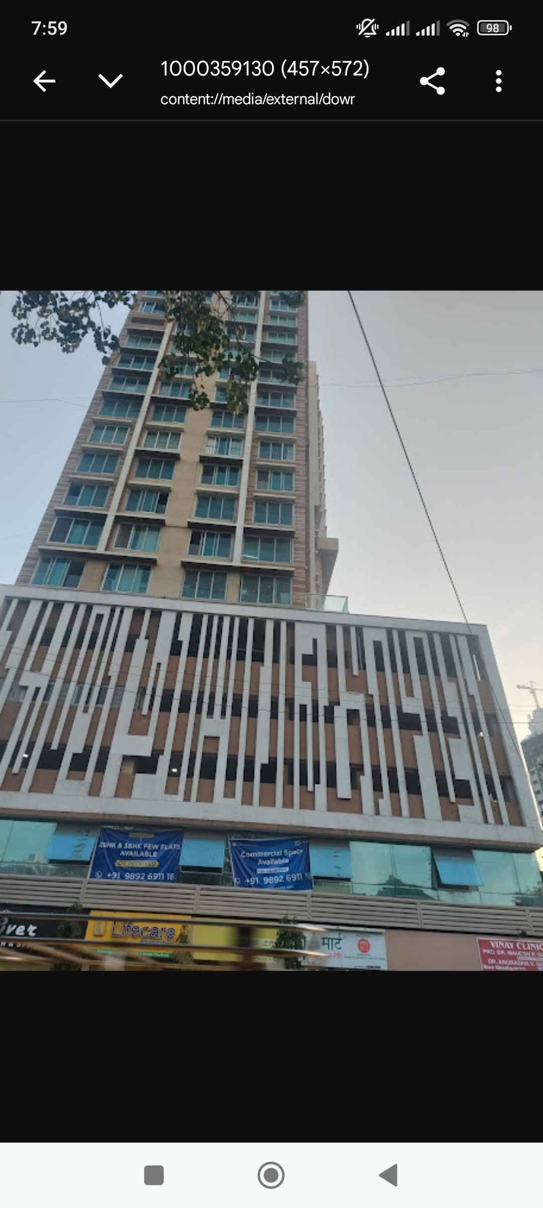 Single occupancy at Sanghvi Evana Tower